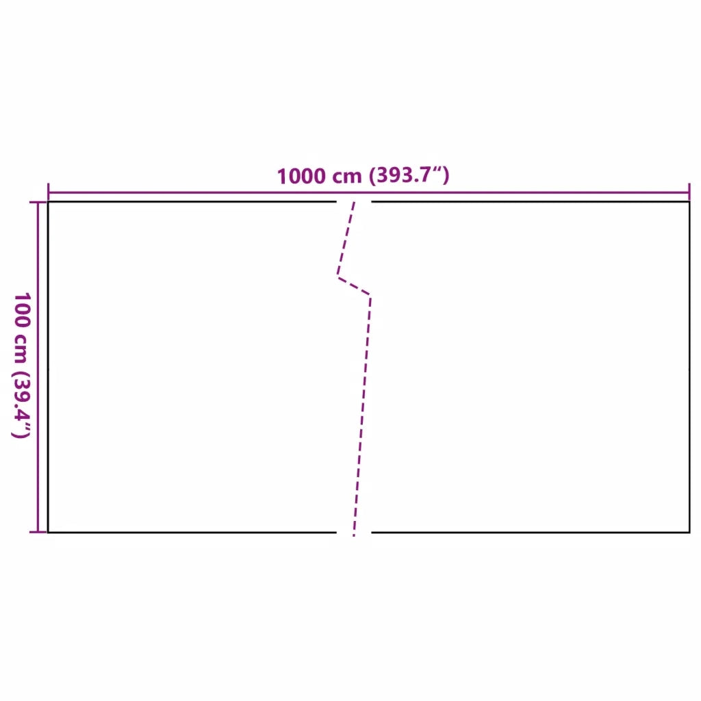 Schermo da balcone | Paravento da Balcone Marrone Chiaro 1000x100 cm in Polyrattan