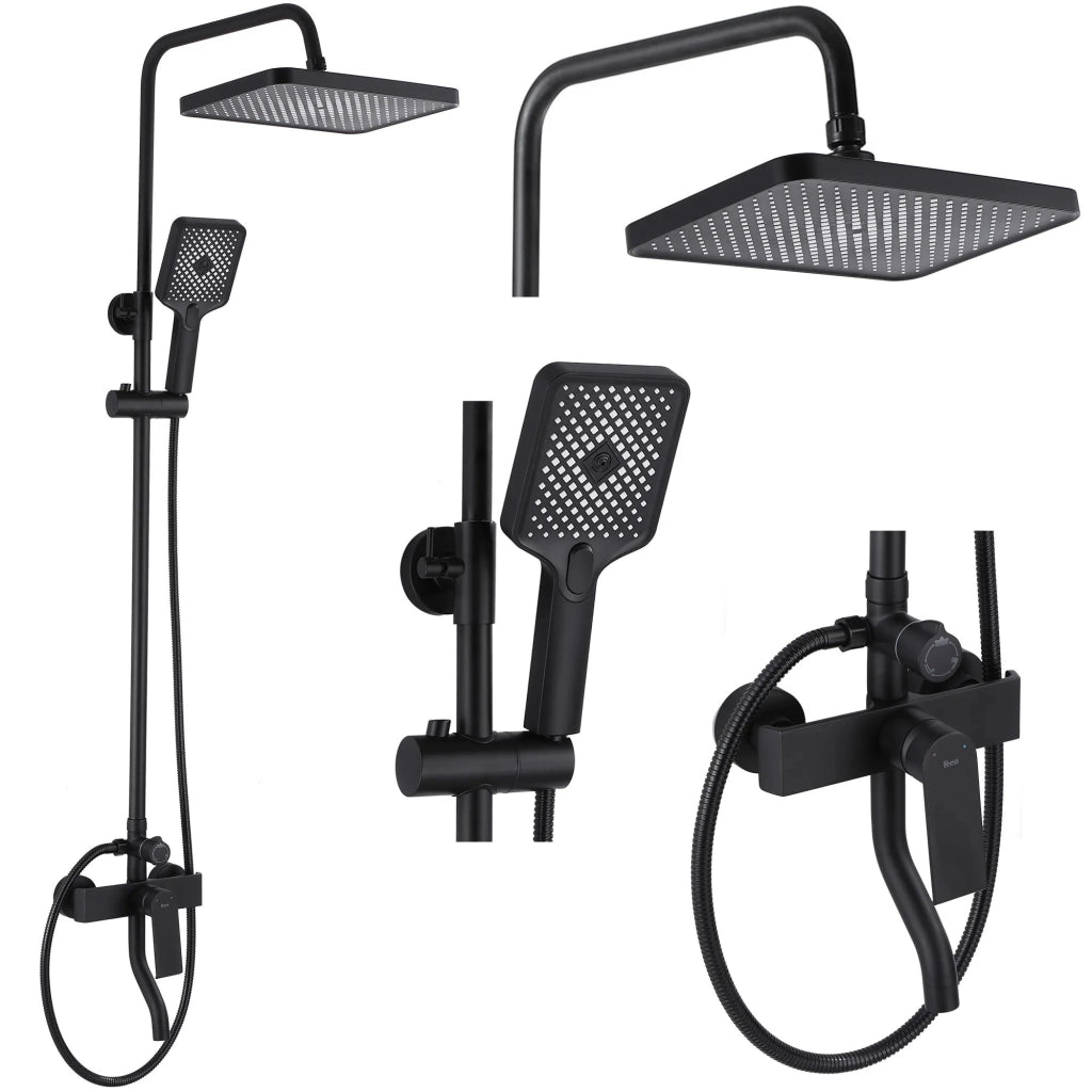 Set Doccia Da Incasso Rea Hass Black