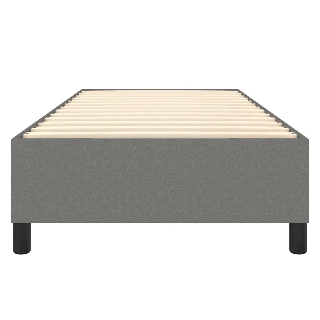 Struttura Letto a Rete a Molle Grigio Scuro 90x190 cm Tessuto 3120823