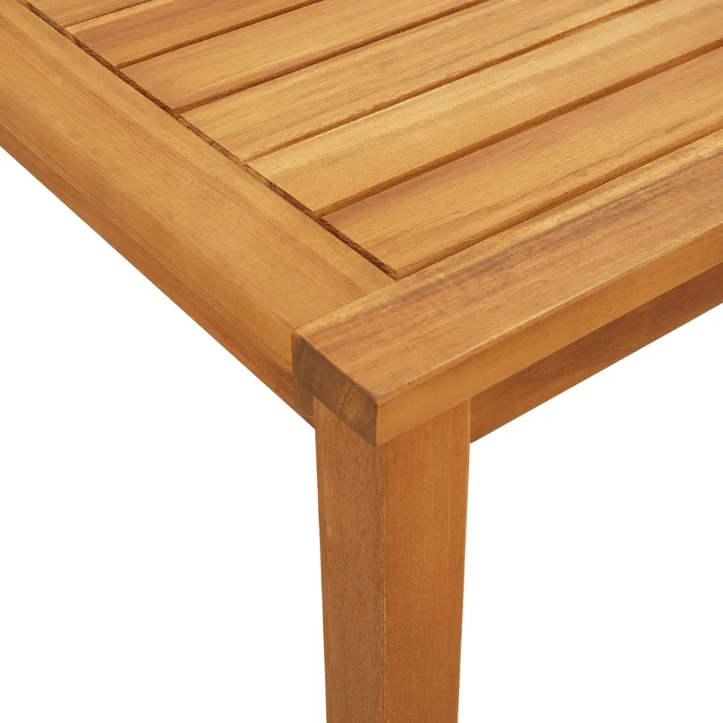 Set da Bistrot 3 pz Nero in Polyrattan e Legno di Acacia CFW6723896