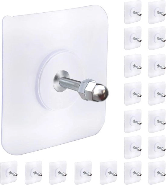 Etichette adesive a forma di chiodo - 20x - Adesivi a forma di chiodo a doppia faccia - Adesivi a forma di chiodo adesivi - Slingerklemmen - Rame - Extra resistenti - Skoov
