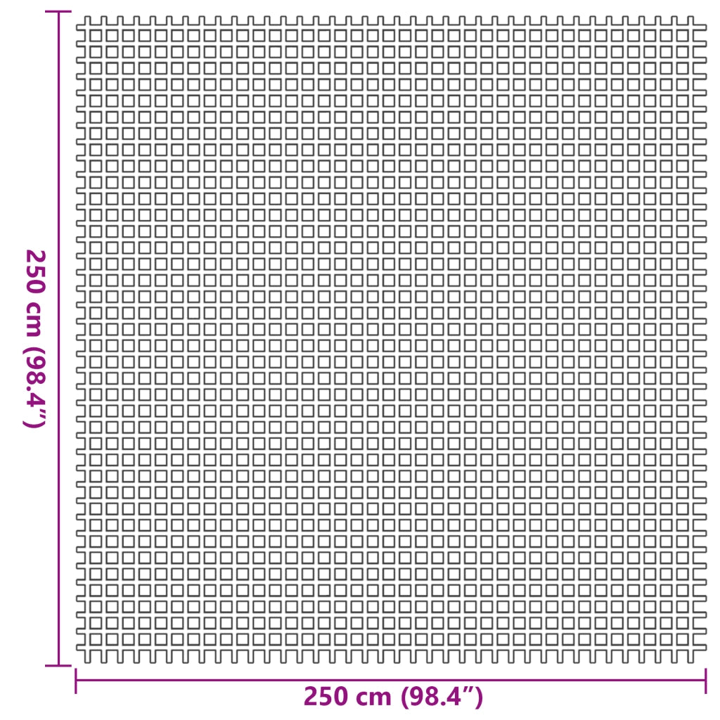 Tappeto per Tenda Blu 2,5x2,5 m