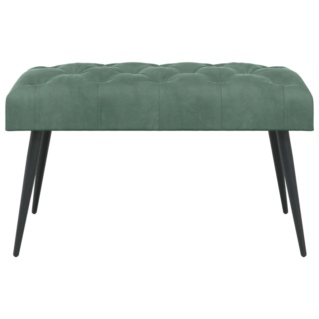 Panchina con bottoni imbottiti Verde Mare 80 x 40 x 46 cm 42038568