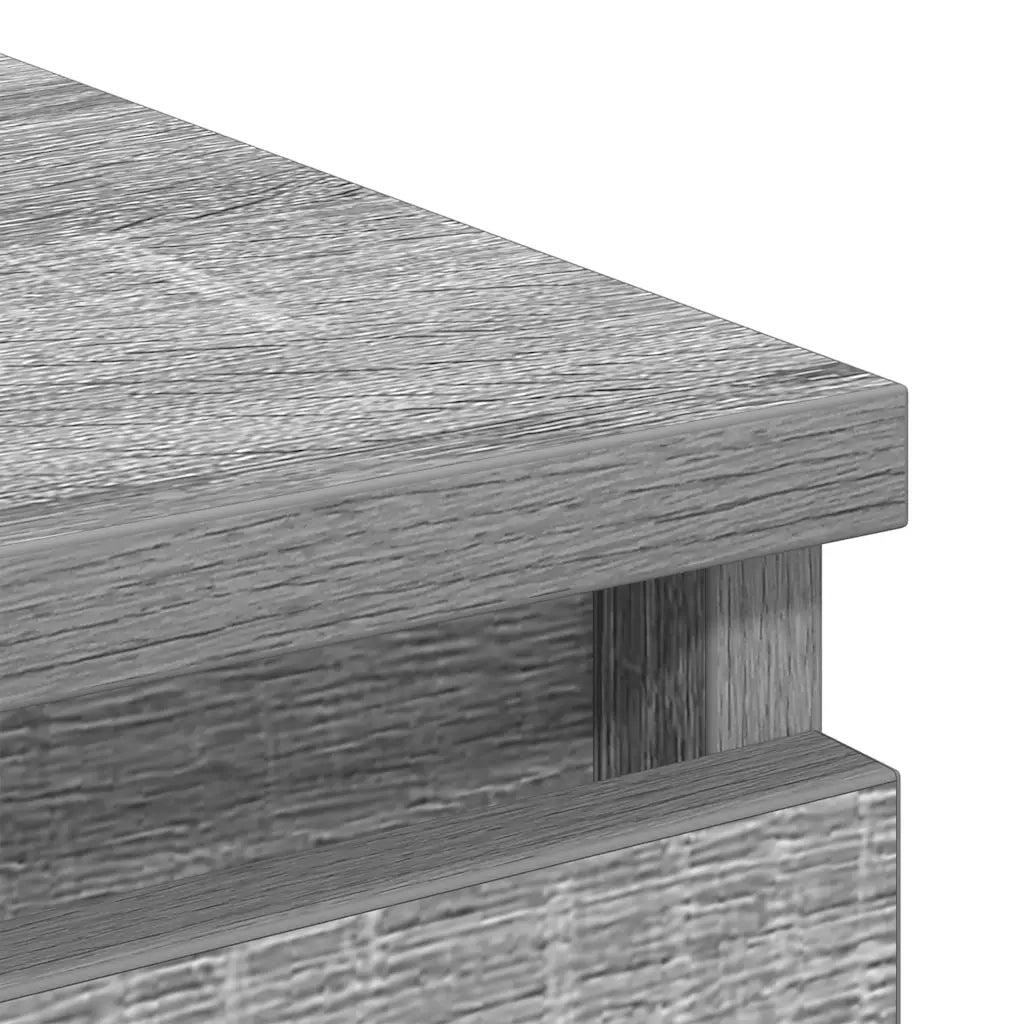 Credenza Grigio Sonoma 80x35x76 cm in Legno Multistrato 861738