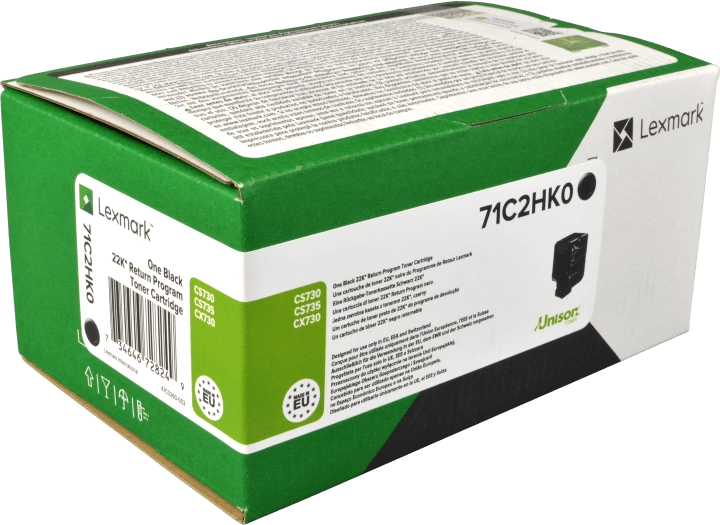 ORIGINAL Lexmark toner nero 71C2HK0 CS/CX730/CS735 ~22000 Seiten