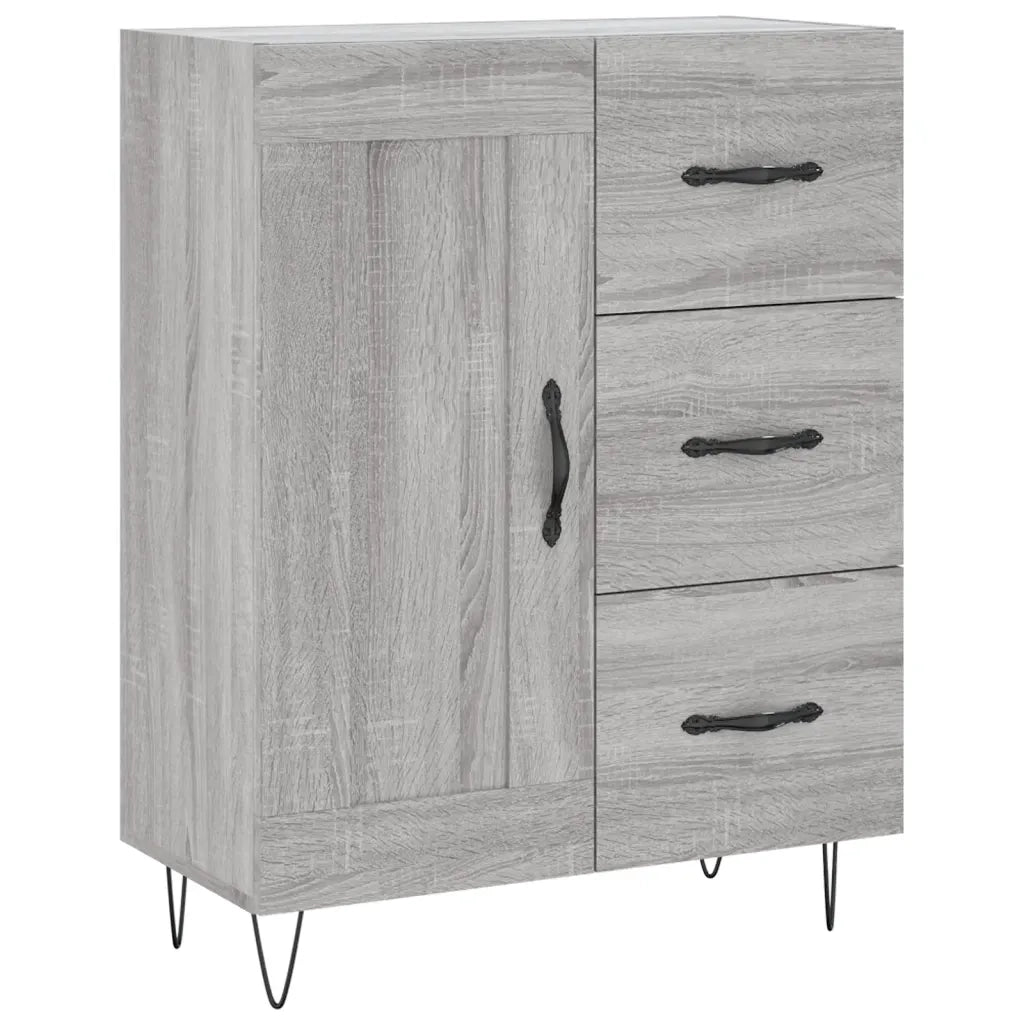 Credenza | Madia | Buffet da pranzo | Armadio da pranzo Grigio Sonoma 69,5x34x180 cm in Legno Multistrato