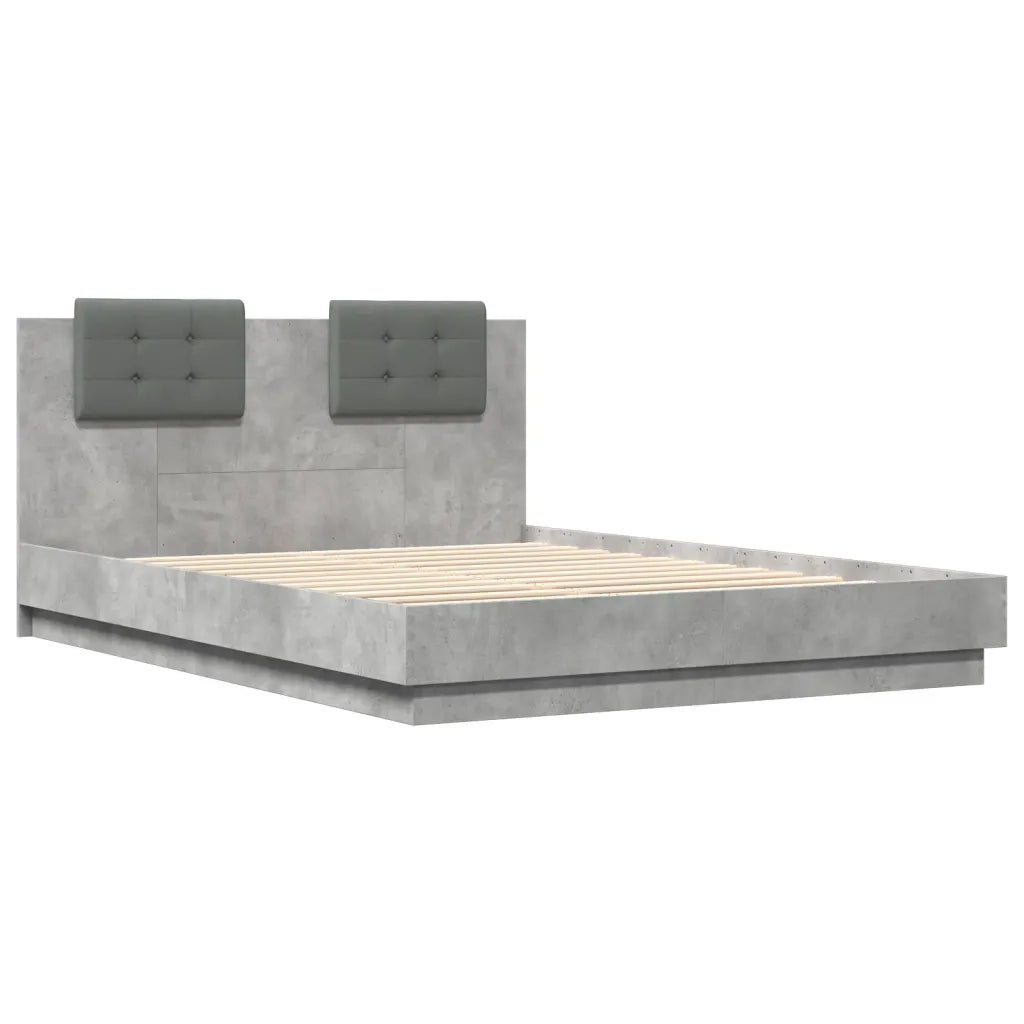 Giroletto Testiera Grigio Cemento 140x200 cm Legno Multistratocod mxl 91155