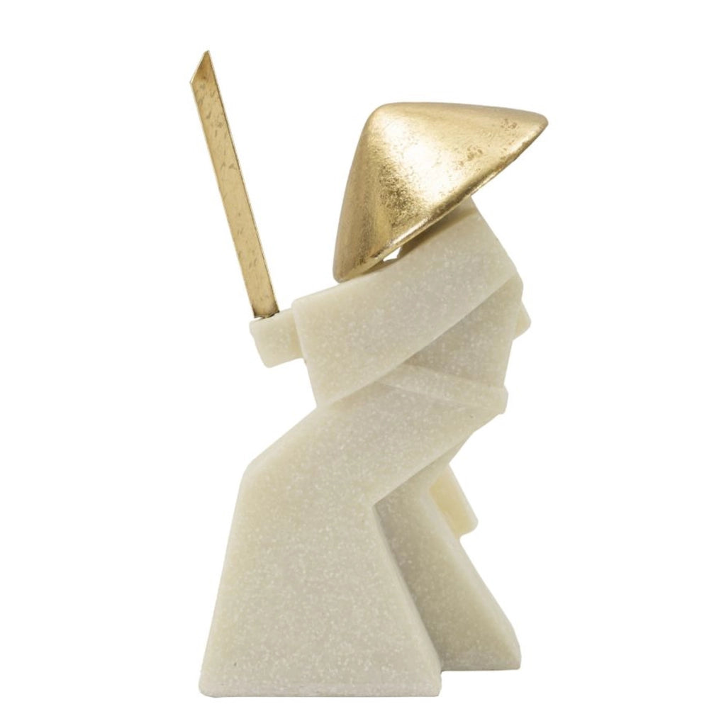 Scultura Giappone 2, Bianco, Poliresina, 14x9x24,5 cm
