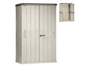 1pz casetta da giardino 2 ante grigio talpa/antr.scuro art.091 - cm.130x75,6x20 cod:ferx.fer434058