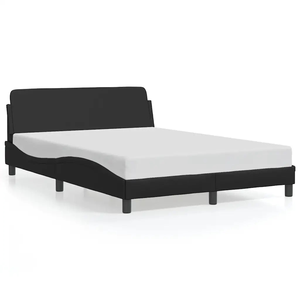 Giroletto con Testiera Nero 120x200 cm in Similpellecod mxl 113833