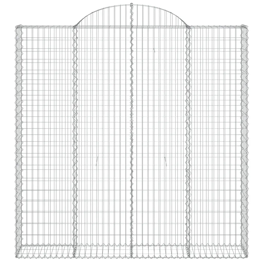 Cesti Gabbioni ad Arco 7 pz 200x30x200/220 cm Ferro Zincato 3146220