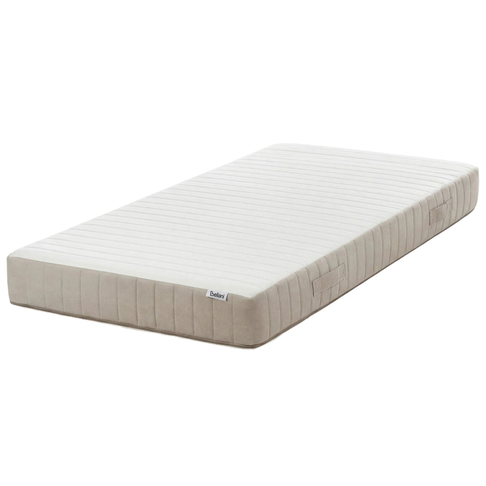 Materasso a molle insacchettate con maniglie imbottito in lattice a media rigidità sfoderabile 7 zone 90 x 200 cm motivo moderno