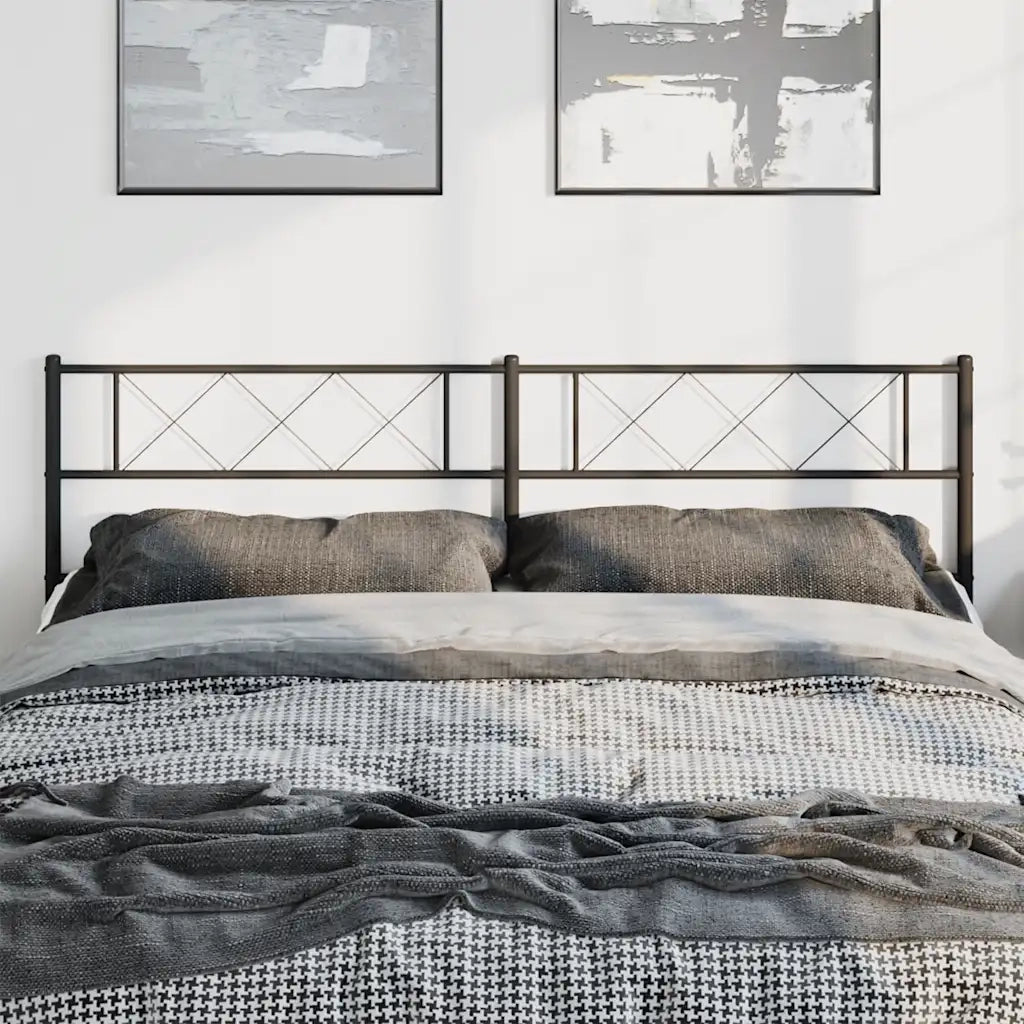 Testiera di Ricambio in Metallo Nero 180 cm 372313