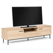 IDMarket - Porta TV SEATTLE da 180 cm con contenitori dal design industriale