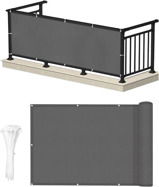 Schermo di privacy per balconi 1x8m - Copertura di recinzione impermeabile (PES) per balconi - Protezione UV - 

Modello: 
Dimensioni: 1x8m 
Materiali: 
PES 
Protezione UV 
Caratteristiche: impermeabile