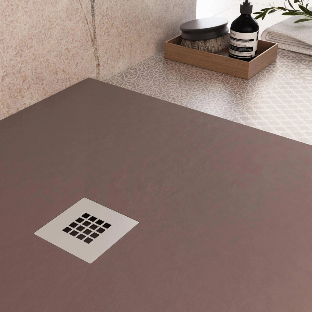 Piatto Doccia 90x90 cm in Pietra Bonussi Everest Marrone