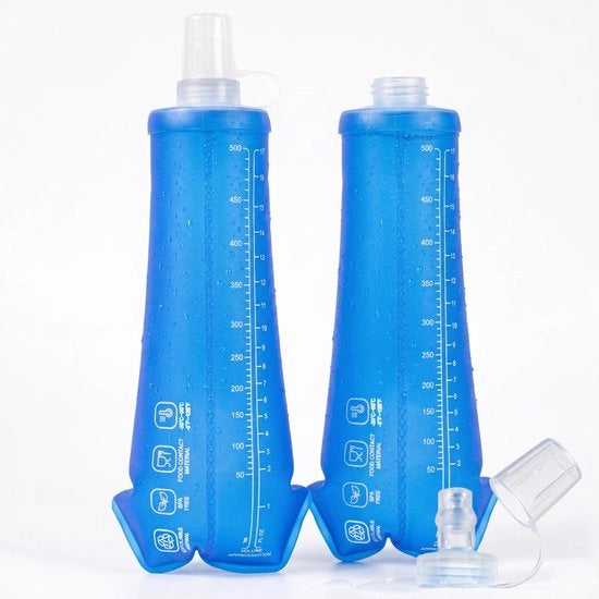 Ottimale Scelta - Bicchiere da Viaggio 500 ml - Ultraleggero - TPU - Portatile - BPA libero - Ideale per Outdoor e Uso Giornaliero - Otre da Acqua