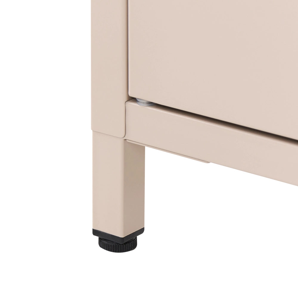 Armadio Portaoggetti Home Office Acciaio Blu Navy 2 Ante 4 Ripiani Design Industriale