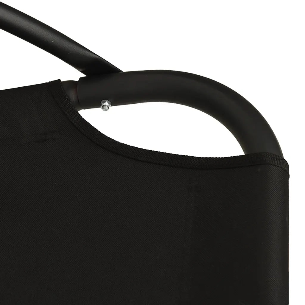 Sedia Dondolo Giardino con Cuscino Crema Tessuto Oxford Acciaio CFW3787156