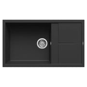 Lavello Elleci Incasso 1 vasca 86x50 Unico 410 Keratek Plus Nero Black Assoluto LKU41086