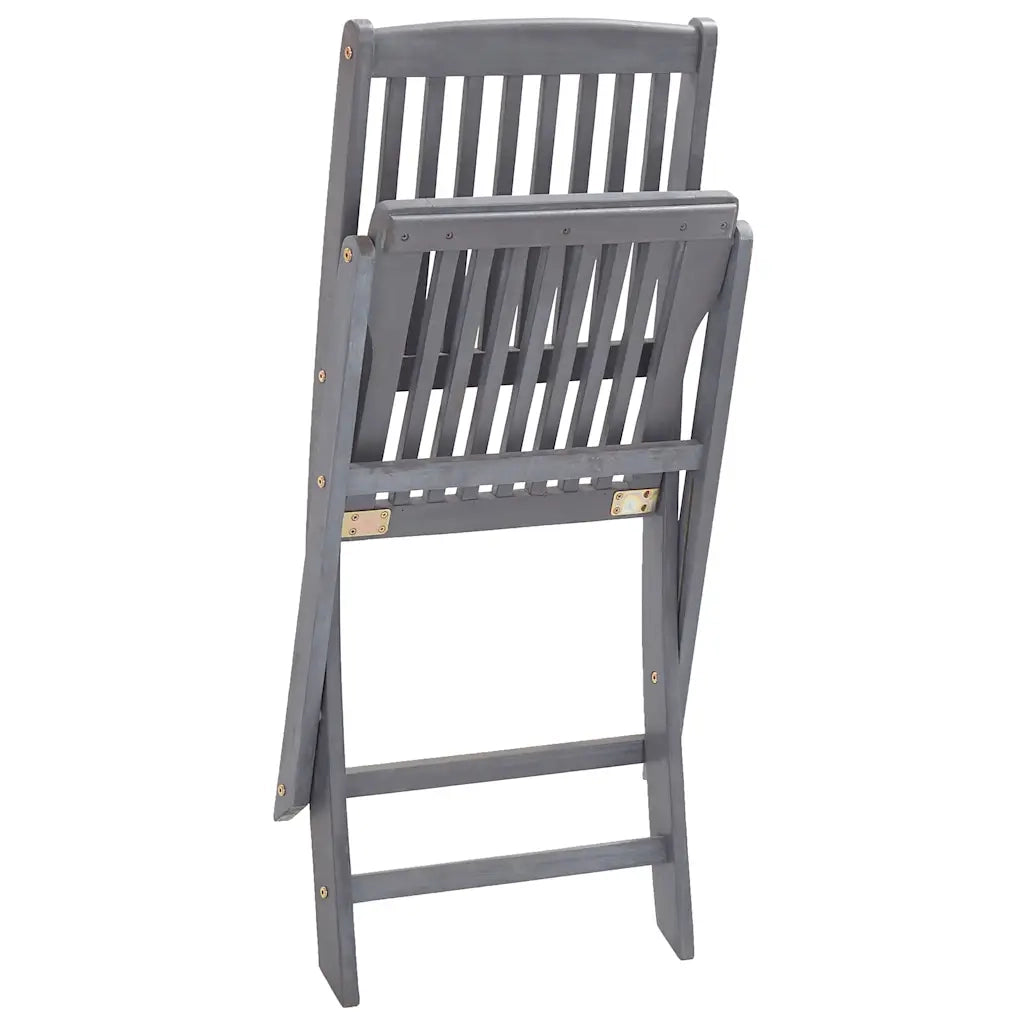 Sedie da Giardino Pieghevoli 6pz con Cuscini in Massello Acacia 3065437