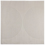 Tappeti per area | Tappeti a zone Quadrato GALATI Crema 120 x 120 cm Poliestere