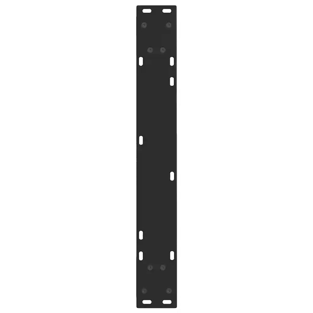 Gambe per tavolo da pranzo a forma di V 2 pz | Piede del tavolo nere 60x(72-73,3) cm in acciaio