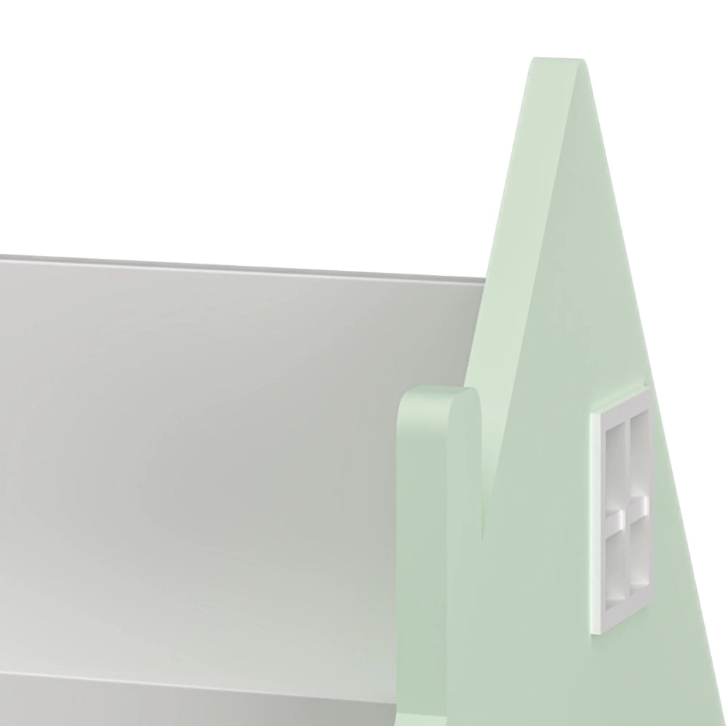 Scaffale dal design senza tempo per soggiorno/camera da letto mobile contenitore 50 x 33 x 34 cm mobile per bambini verde menta e bianco 03_0011225