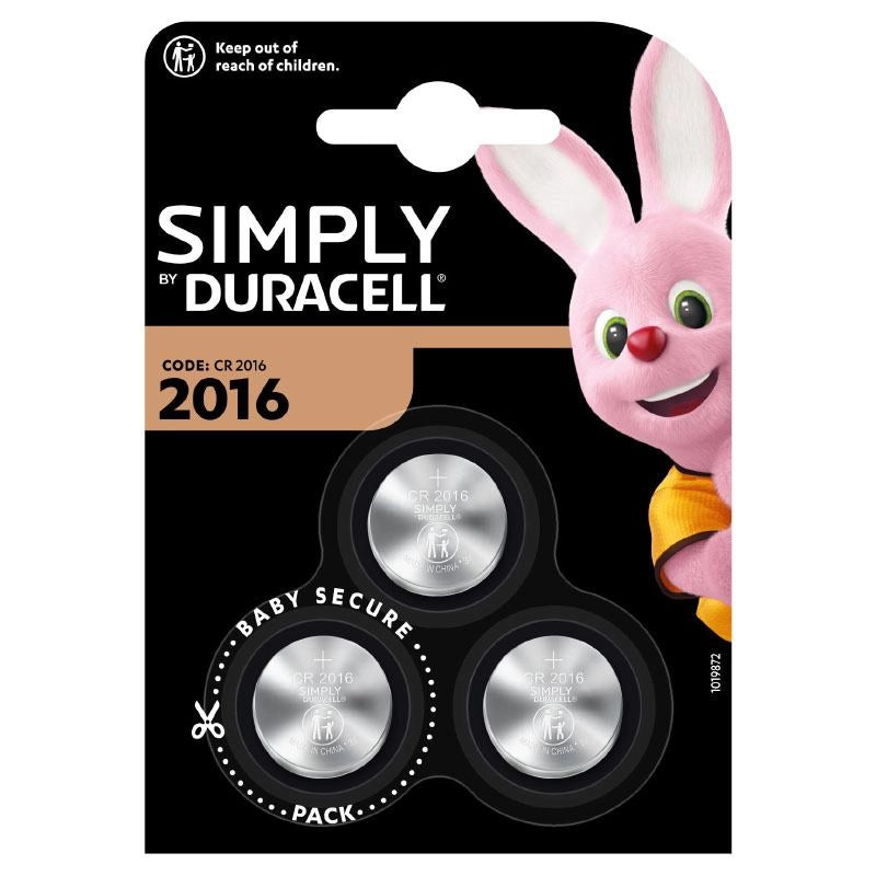 BATTERIE DURACELL SIMPLY IN CONFEZIONE DA 3 PEZZI
