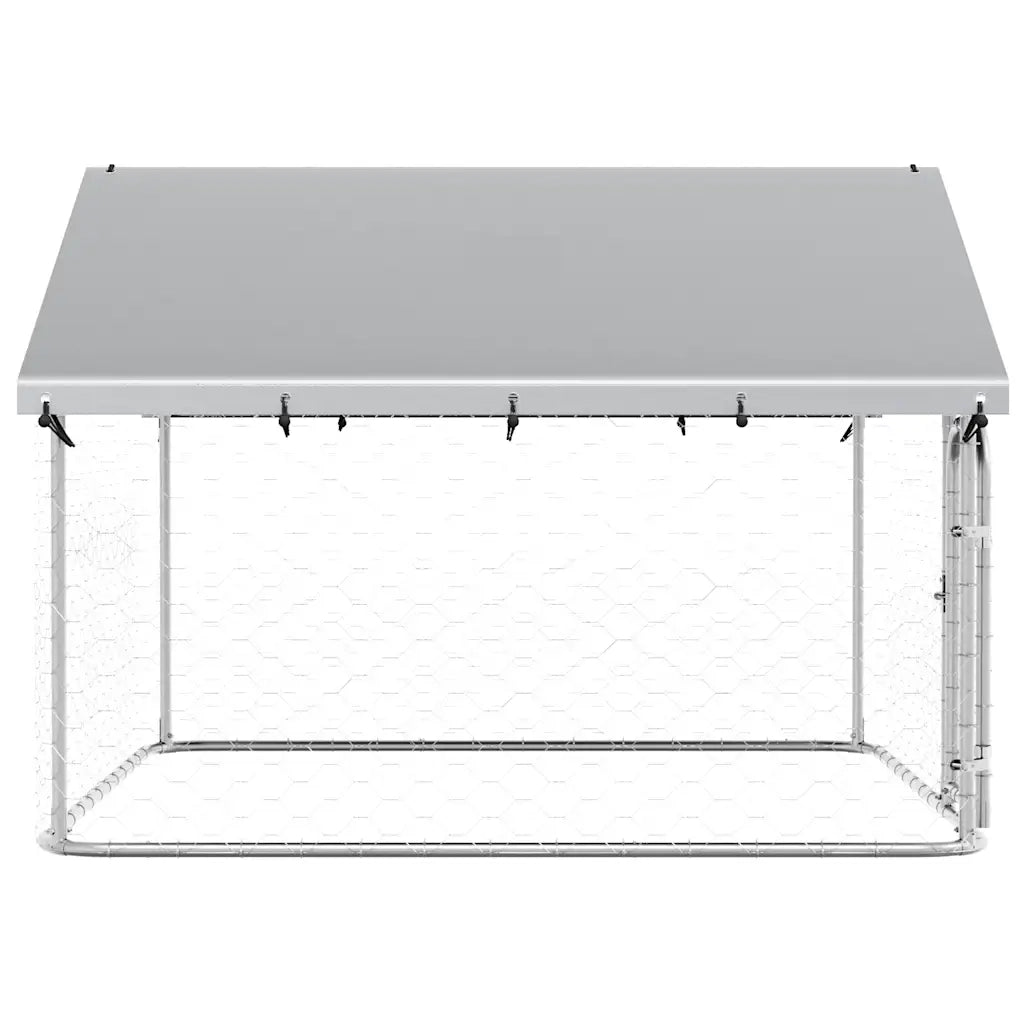 Gabbia per Cani da Esterno con Tetto 200x200x150 cm CFW7609710