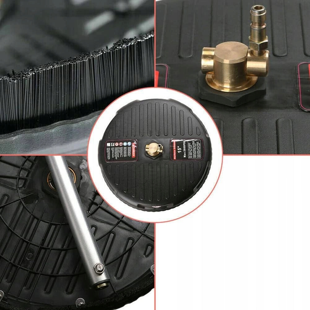 Set di Pulizia per Idropulitrice – Spazzola T-Racer 15" e Lancia con 5 Ugelli | Max 160 Bar, 60°C