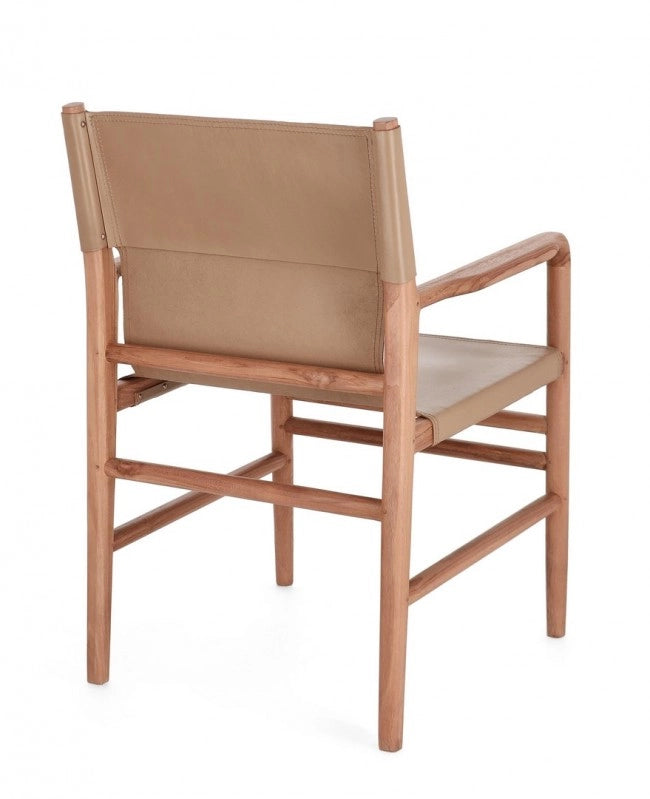 Sedia in pelle 57x58x85h