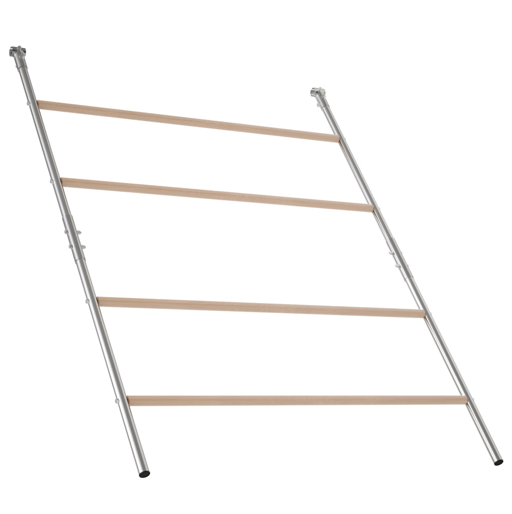 Posatoio per polli con montaggio semplice in metallo grigio