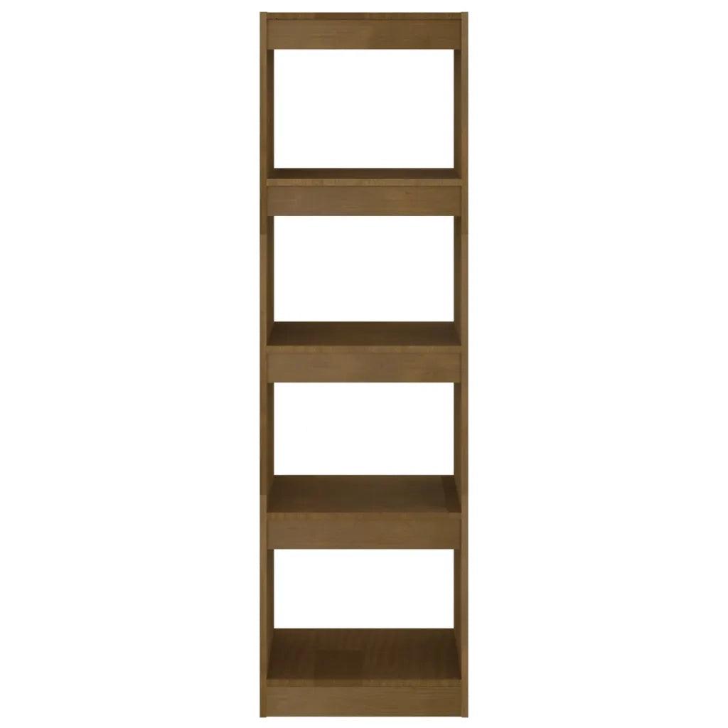 Libreria Divisorio-Scaffale per Libri-Mobile di Stoccaggio Ambra 40x30x135,5 cm in Massello di Pino