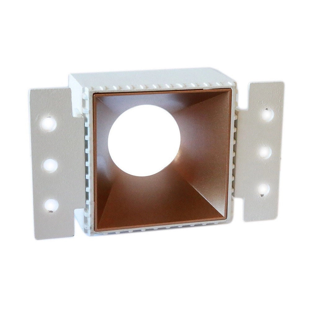 Trade Shop - Porta Faretto Da Incasso Lampadine Led Gu10 7watt Per Controsoffitto Cartongesso -
