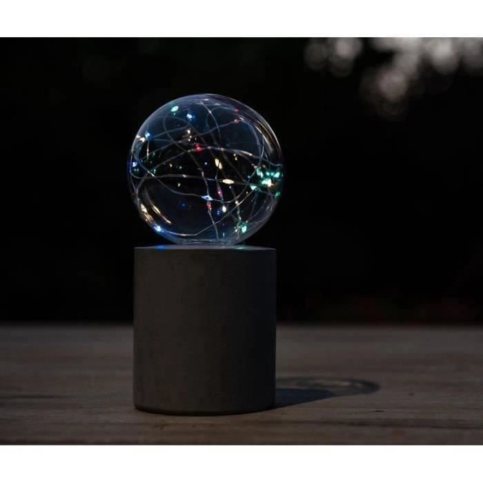 Lampada da tavolo solare - GARDEN ID Nordic Light - 10 h19 cm - Autonomia da 6 a 8 ore - Tasto on/off - Batteria AAA ricaricabile