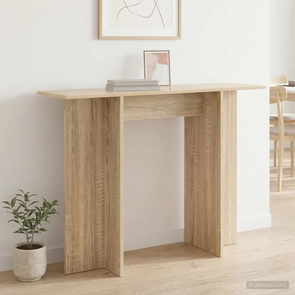 Tavolo consolle Rovere Sonoma 100 x 30 x 75 cm