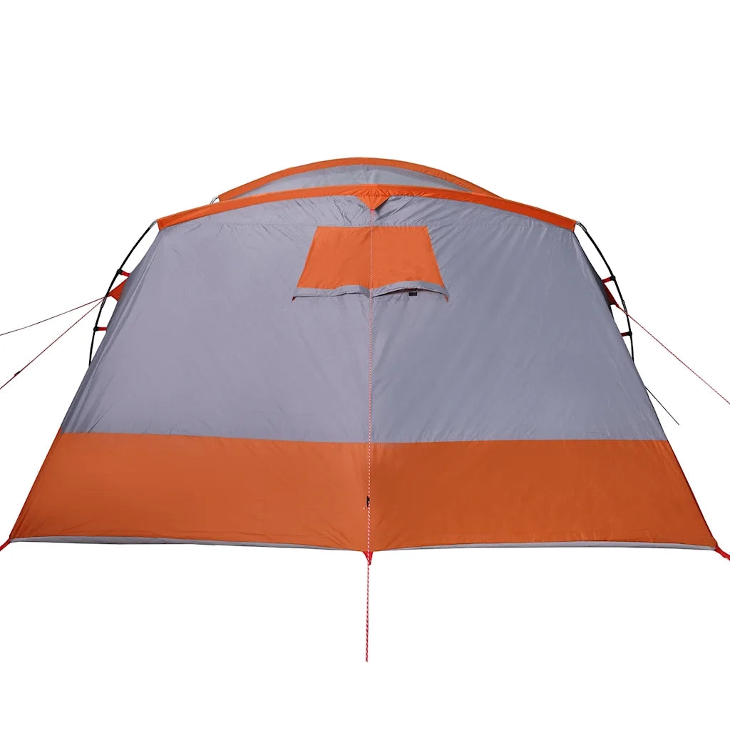 Tenda Familiare a Tunnel per 8 Persone Grigia Impermeabile 94751