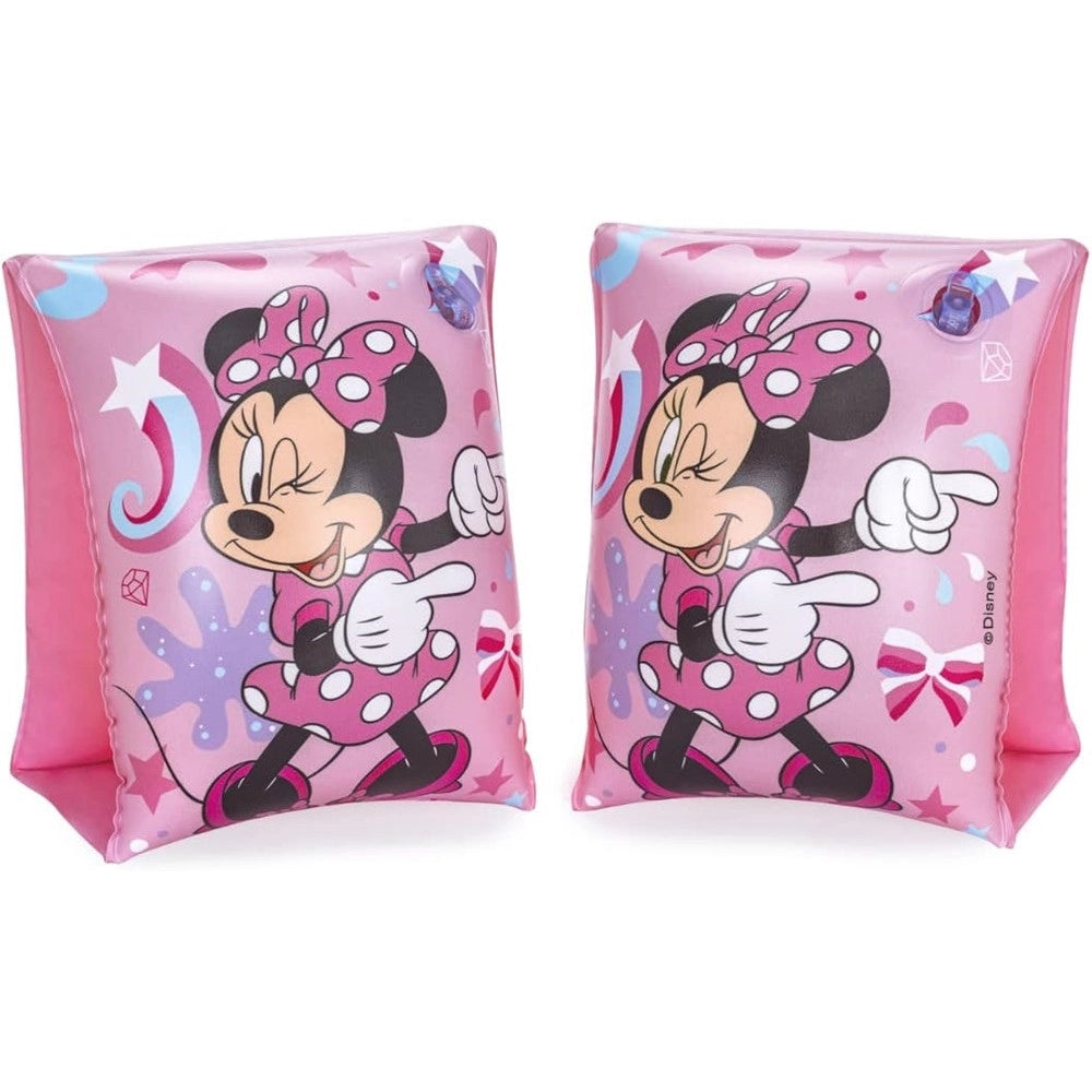 Trade Shop - Braccioli Gonfiabili Minnie Valvole Sicurezza Accessori Mare Piscina 23x15cm 019968 -
