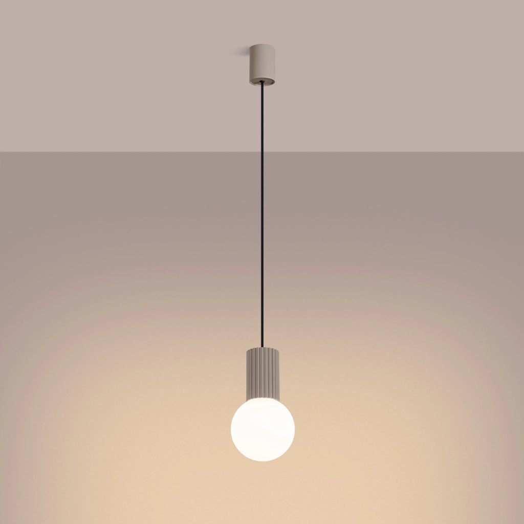 Lampada a sospensione HALO 1 taupe