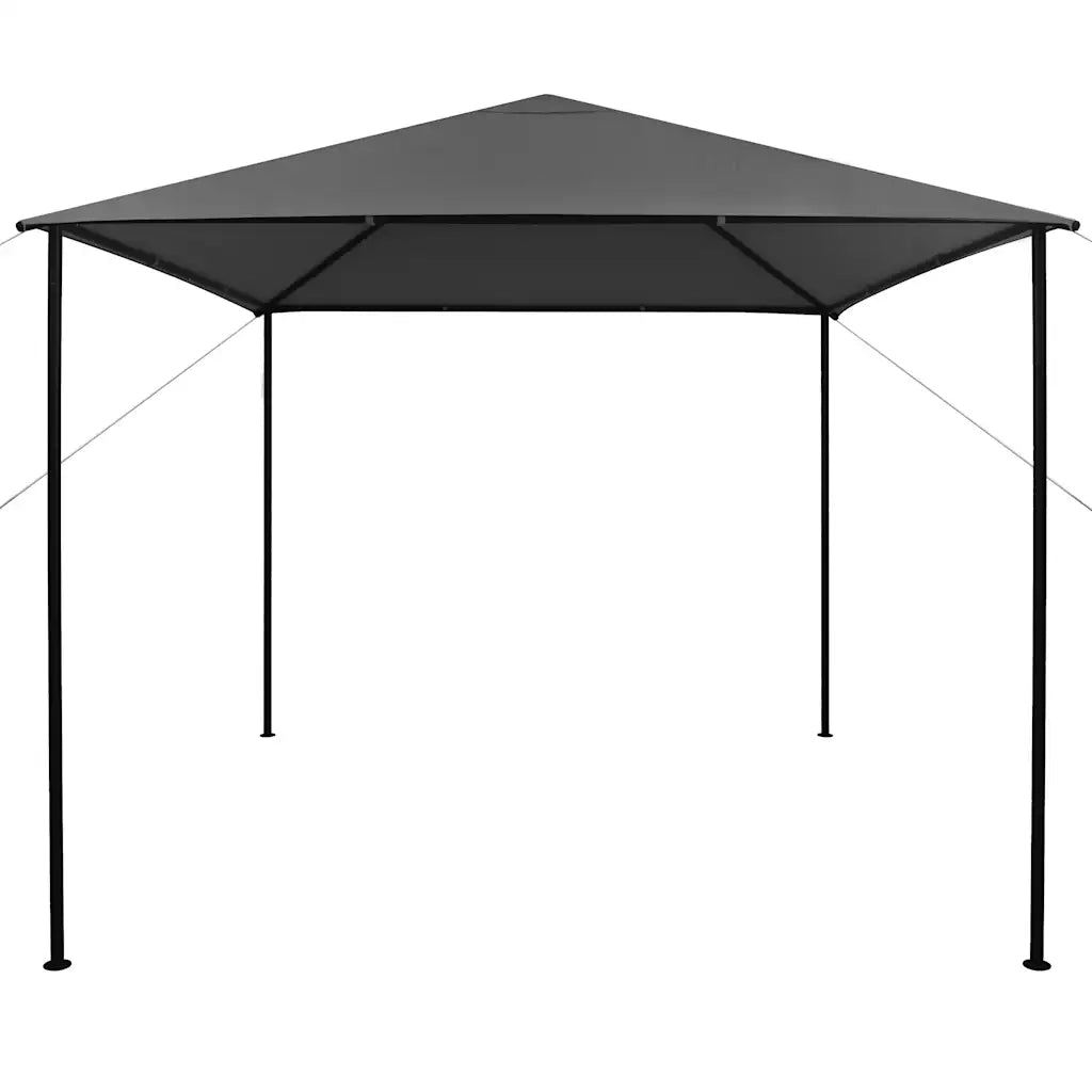 Gazebo 3x3 m Antracite in Tessuto e Acciaio 180 g/mÂ²
