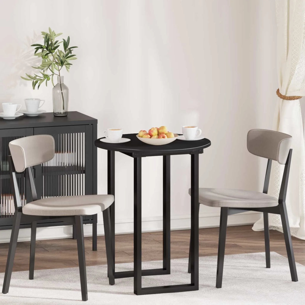 Piano del tavolo Nero Ø 60 x 1,5 cm Legno multistrato 880402