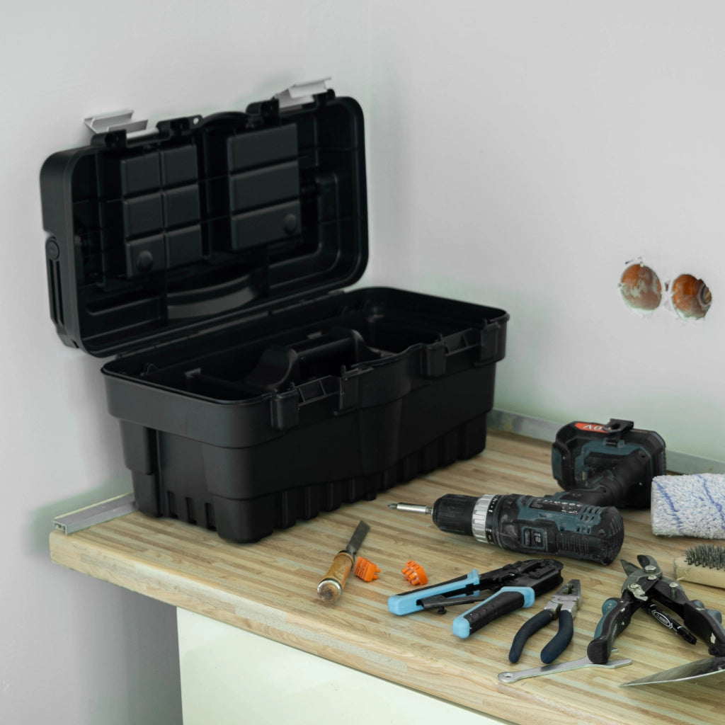 Cassetta degli attrezzi KADAX, sistema di organizzazione utensili professionale per officina.