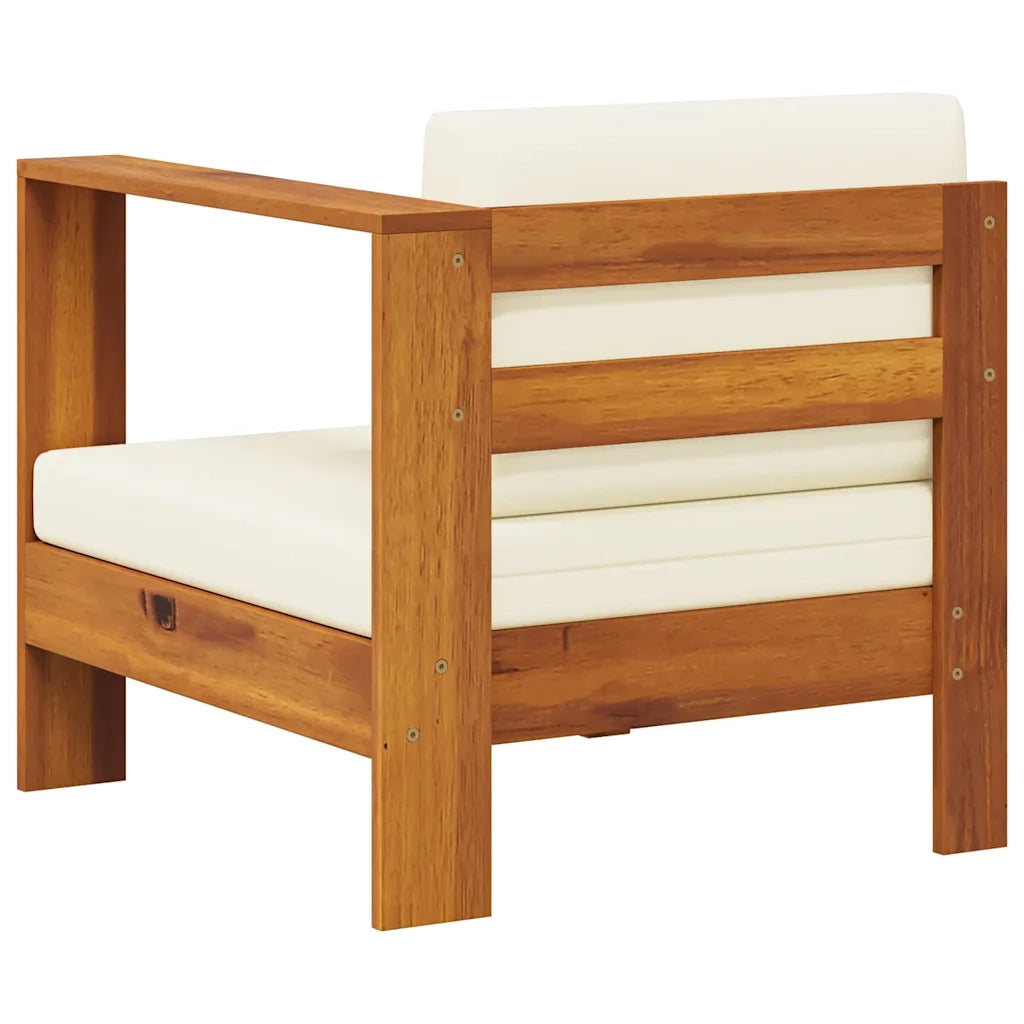 Divano Centrale con 1 Bracciolo Bianco Crema Massello d'Acacia cod mxl 76510