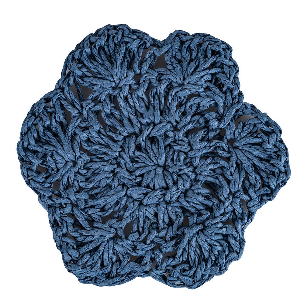 VDE TIVOLI 1996 Sottobicchiere Tondo in Carta Manifattura Uncinetto Ocean Set da 6 Pezzi Assortiti per La Tavola Decorativa
