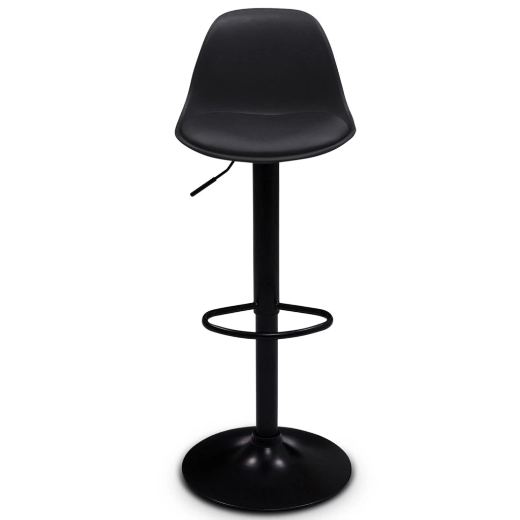 IDMarket - Set di 2 sgabelli da bar KARL design con piede nero