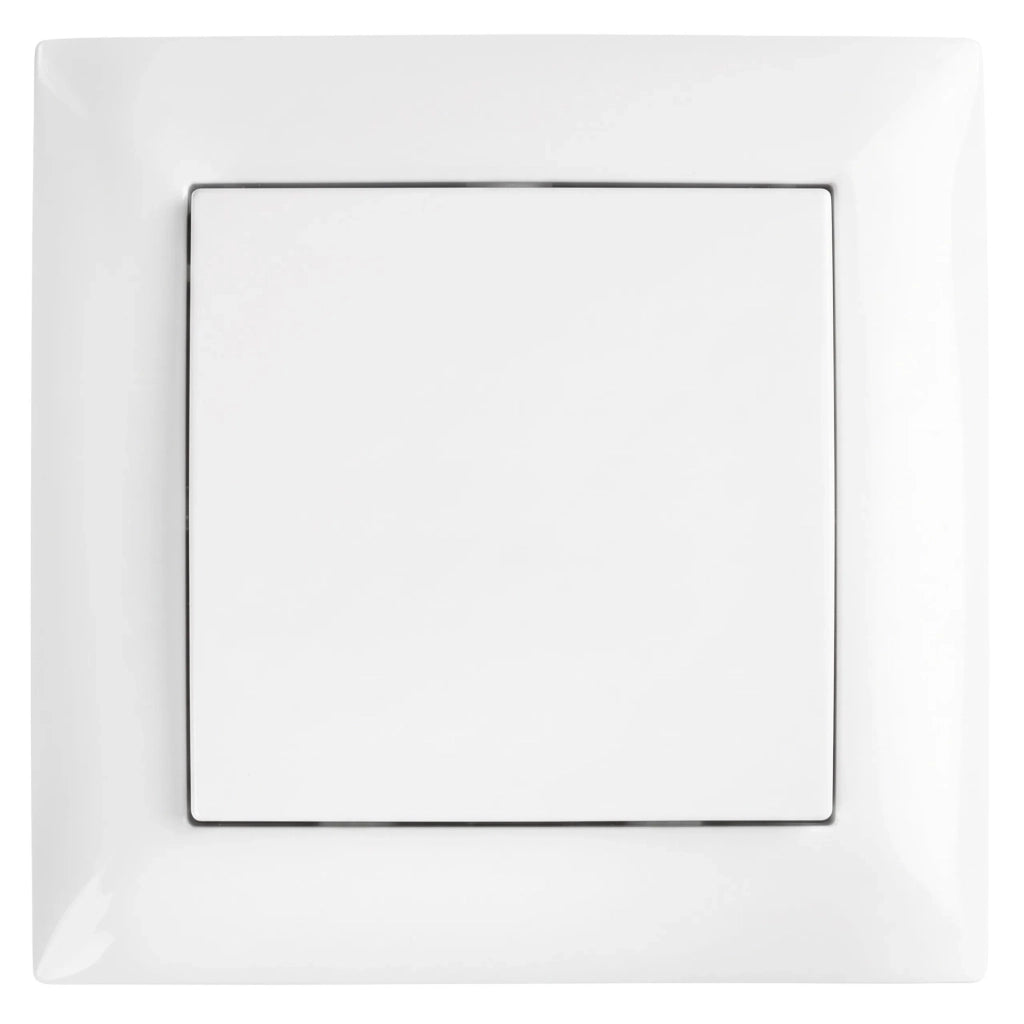 Interruttore Singolo Con Cornice Oste Jnh006-w White