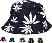Cappello di lana di cotone 100% a forma di foglia di cannabis - Cappelli di lana di cotone reversibili e confezionabili - Per donne e uomini