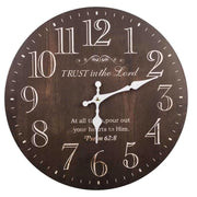 Orologio da parete in legno nero d34x2h
