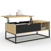 IDMarket - Tavolino BOSTON con contenitore dal design industriale